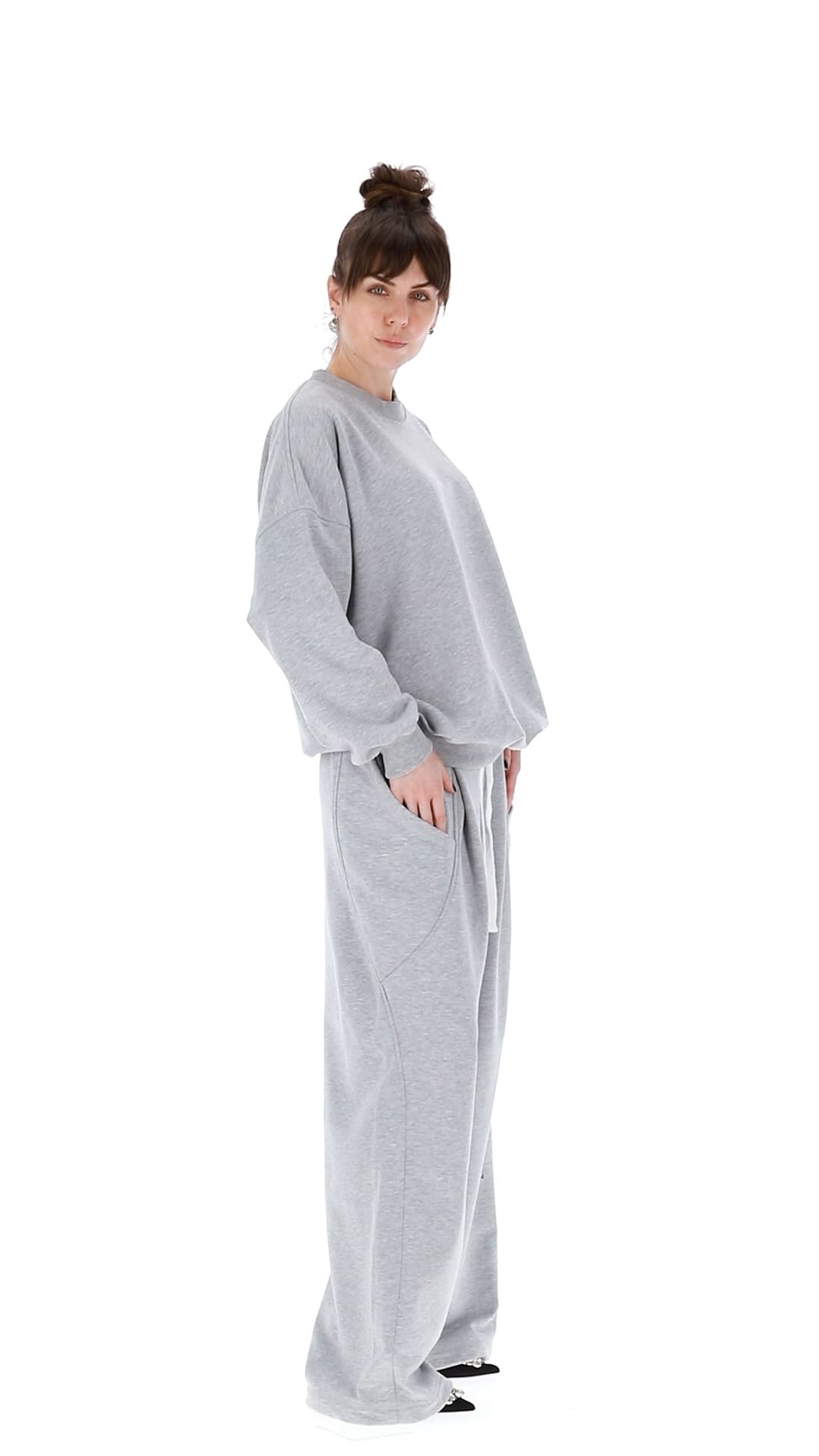 UNISEX WIDE LEG JERSEY PANTS