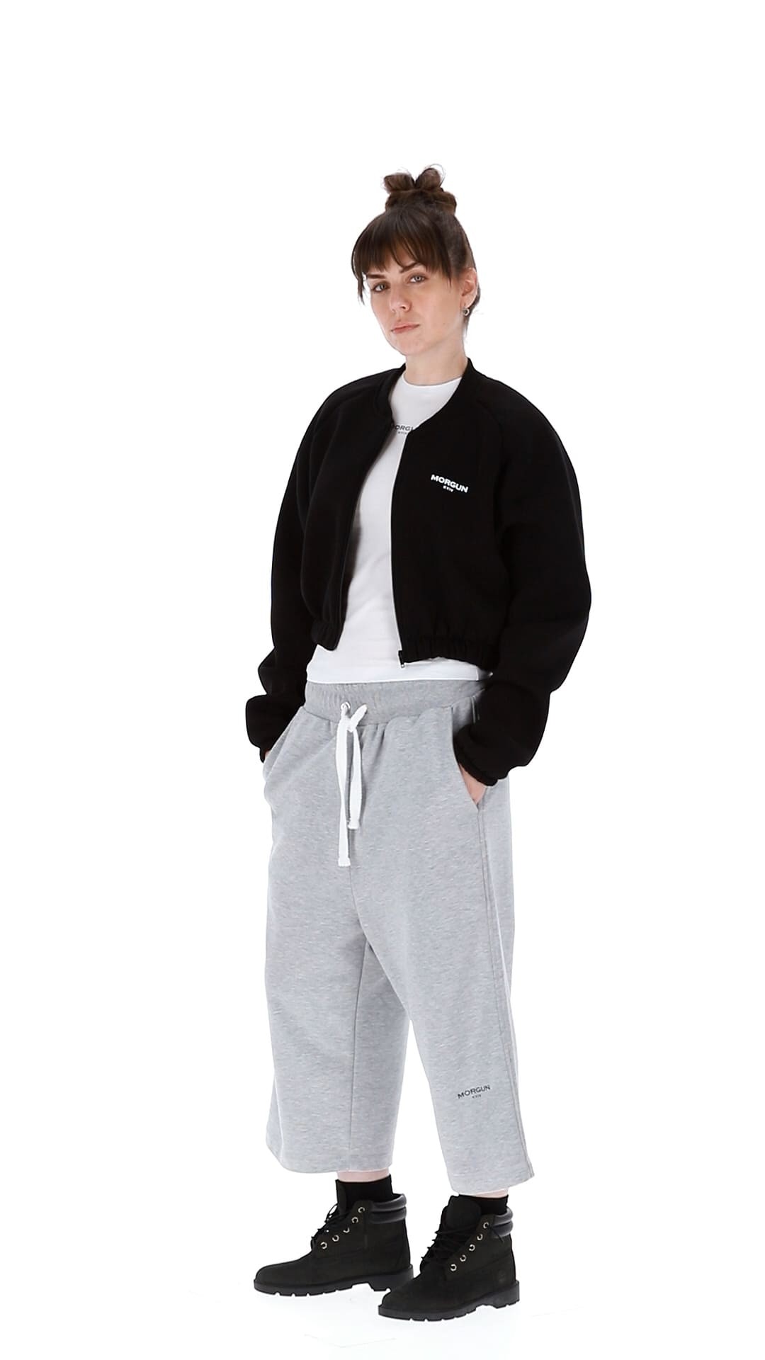 UNISEX WIDE LEG CROP PANTS